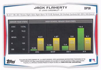 2014 Bowman Draft - Black #DP30 Jack Flaherty Back