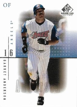 2001 SP Game Used Edition #1 Garret Anderson Front