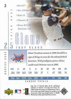 2001 SP Game Used Edition #2 Troy Glaus Back