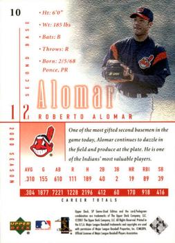 2001 SP Game Used Edition #10 Roberto Alomar Back
