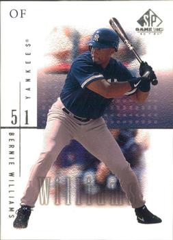 2001 SP Game Used Edition #28 Bernie Williams Front