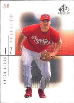 2001 SP Game Used Edition #53 Scott Rolen Front