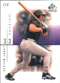 2001 SP Game Used Edition #60 Larry Walker Front