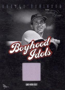2003 Fleer Rookies & Greats - Boyhood Idols Game Used #BI-BR Brooks Robinson Front