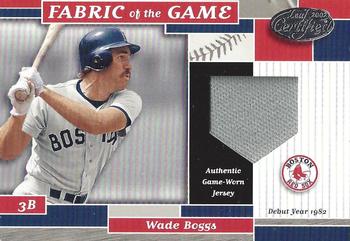 2002 Leaf Certified - Fabric of the Game Debut Year #FG 47 Wade Boggs Front