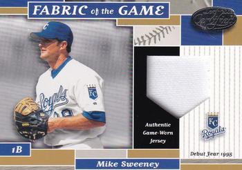 2002 Leaf Certified - Fabric of the Game Debut Year #FG 94 Mike Sweeney Front