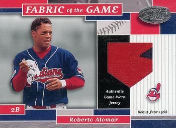 2002 Leaf Certified - Fabric of the Game Debut Year #FG 100 Roberto Alomar Front
