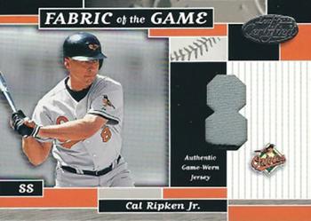 2002 Leaf Certified - Fabric of the Game Jersey Number #FG 35 Cal Ripken Jr. Front