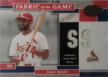 2002 Leaf Certified - Fabric of the Game Position #FG 2 Ozzie Smith Front