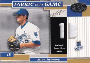 2002 Leaf Certified - Fabric of the Game Position #FG 94 Mike Sweeney Front