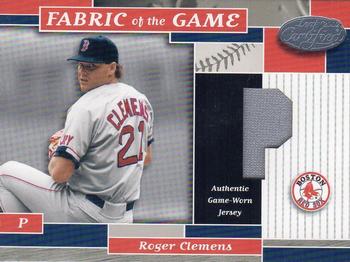 2002 Leaf Certified - Fabric of the Game Position #FG 145 Roger Clemens Front