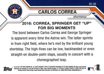 2017 Topps Opening Day - Superstar Celebrations #SC-20 Carlos Correa Back