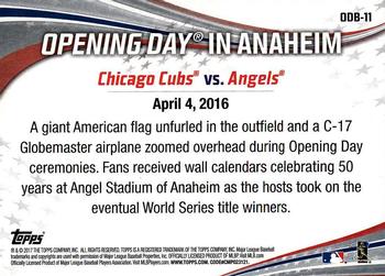 2017 Topps Opening Day - Opening Day #ODB-11 Los Angeles Angels Back