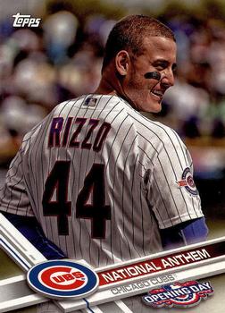 2017 Topps Opening Day - National Anthem #NA-3 Anthony Rizzo Front