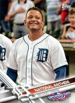 2017 Topps Opening Day - National Anthem #NA-6 Miguel Cabrera Front