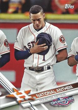 2017 Topps Opening Day - National Anthem #NA-7 Carlos Correa Front
