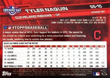 2017 Topps Opening Day - Stadium Signatures #SS-10 Tyler Naquin Back