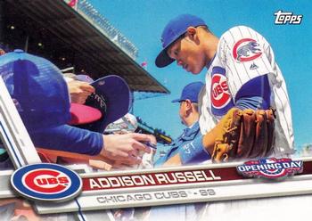 2017 Topps Opening Day - Stadium Signatures #SS-15 Addison Russell Front