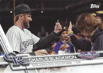 2017 Topps Opening Day - Stadium Signatures #SS-24 Charlie Blackmon Front