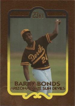 1993 Bleachers 23KT Barry Bonds #1 Barry Bonds Front
