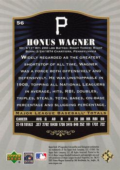 2001 SP Legendary Cuts #56 Honus Wagner Back