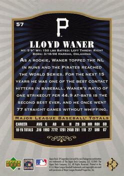 2001 SP Legendary Cuts #57 Lloyd Waner Back