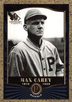 2001 SP Legendary Cuts #58 Max Carey Front