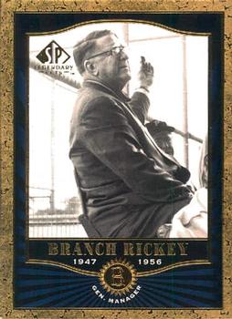 2001 SP Legendary Cuts #34 Branch Rickey Front