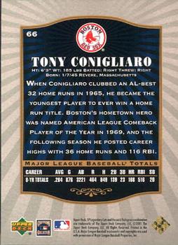 2001 SP Legendary Cuts #66 Tony Conigliaro Back