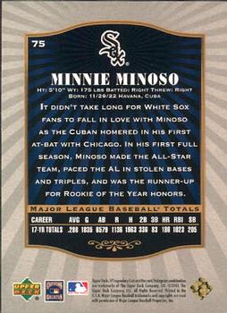 2001 SP Legendary Cuts #75 Minnie Minoso Back