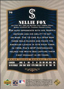 2001 SP Legendary Cuts #76 Nellie Fox Back