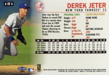 1999 Fleer Spectra Star #6 Derek Jeter Back