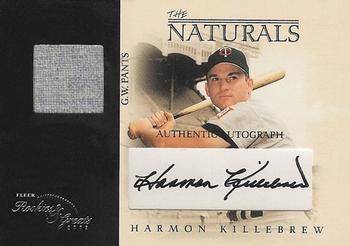 2003 Fleer Rookies & Greats - Naturals Game Used Autograph #N-HK Harmon Killebrew Front