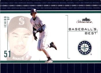 2003 Fleer Showcase - Baseball's Best #14BB Ichiro Suzuki Front