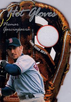 2003 Fleer Showcase - Hot Gloves Game Jersey #HG-NG Nomar Garciaparra Front