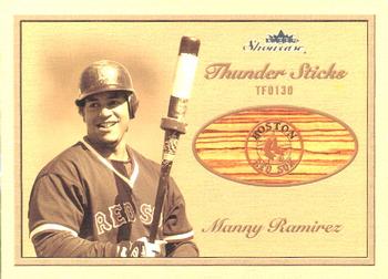 2003 Fleer Showcase - Thunder Sticks #6TS Manny Ramirez Front