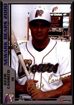2000 Citation Graphics Newark Bears #9 Ozzie Canseco Front
