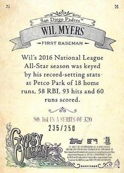 2017 Topps Gypsy Queen - Purple #161 Wil Myers Back