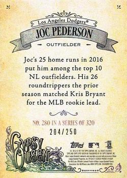 2017 Topps Gypsy Queen - Purple #280 Joc Pederson Back