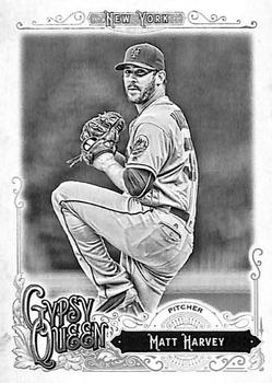 2017 Topps Gypsy Queen - Black and White #9 Matt Harvey Front