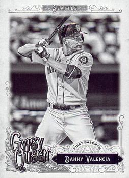 2017 Topps Gypsy Queen - Black and White #15 Danny Valencia Front