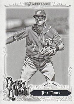 2017 Topps Gypsy Queen - Black and White #16 Trea Turner Front