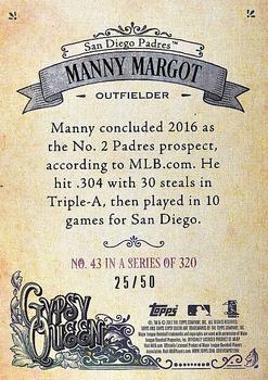 2017 Topps Gypsy Queen - Black and White #43 Manny Margot Back