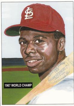 1995 JSW All-Stars '53 Bowman Black Box (Unlicensed) #NNO Lou Brock Front
