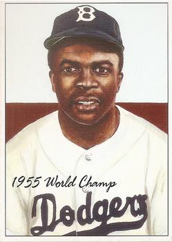 1995 JSW All-Stars '53 Bowman Script (Unlicensed) #NNO Jackie Robinson Front