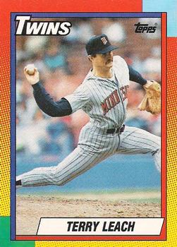 1990 Topps Traded - Gray Card Stock (Pack Version) #57T Terry Leach Front