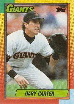 1990 Topps Traded - Gray Card Stock (Pack Version) #19T Gary Carter Front