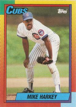 1990 Topps Traded - Gray Card Stock (Pack Version) #36T Mike Harkey Front