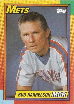 1990 Topps Traded - Gray Card Stock (Pack Version) #37T Bud Harrelson Front