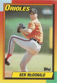 1990 Topps Traded - Gray Card Stock (Pack Version) #70T Ben McDonald Front